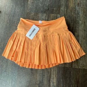 orange gold hinge skirt
